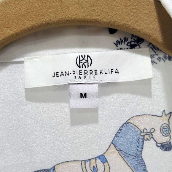 Jean-Pierre Klifa Racehorse Lightweight Button Down Shirt,  Size Medium - Picture 3 of 6